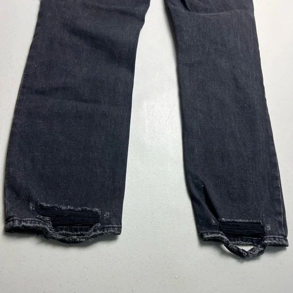 Abercrombie & Fitch Ultra High Rise The Ankle Straight Jeans Size 4L - Picture 4 of 12